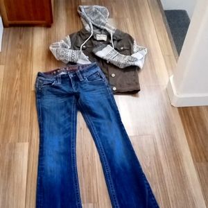 Rock revival jean jacket